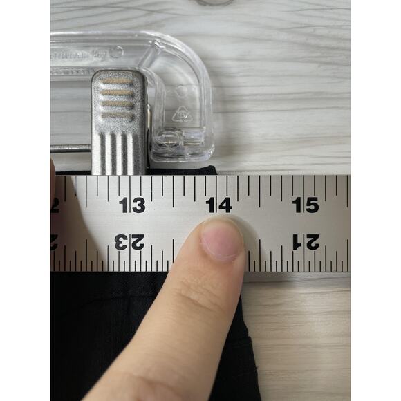 Express Stretch Pants Womens 3/4 Black Dress Slacks Bootcut Career Work Cropped - Picture 4 of 10